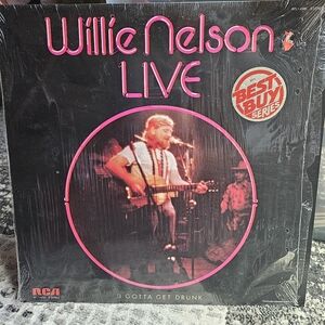 Willie Nelson LIVE I Gotta Get Drunk Album LP Vinyl RCA 1976
